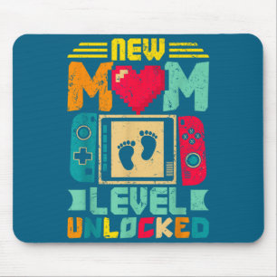 Mousepad Novo Nível de Mãe Desbloqueado Gamer Dia dos Namor
