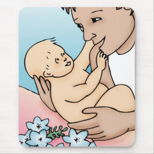 Mousepad Novo Pai e Bebê