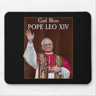 Mousepad Novo Papa Deus abençoe 2025 Leo Xiv
