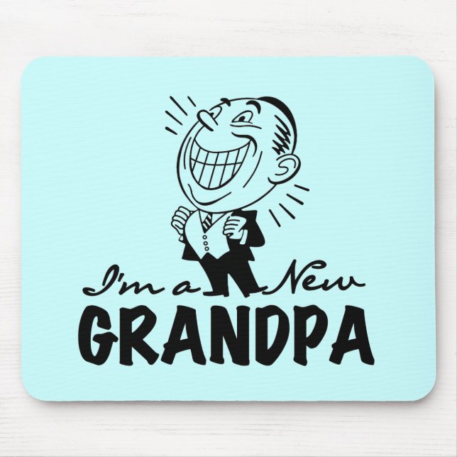 Mousepad Novo Papá Sorrindo Camisas e Presentes (Frente)