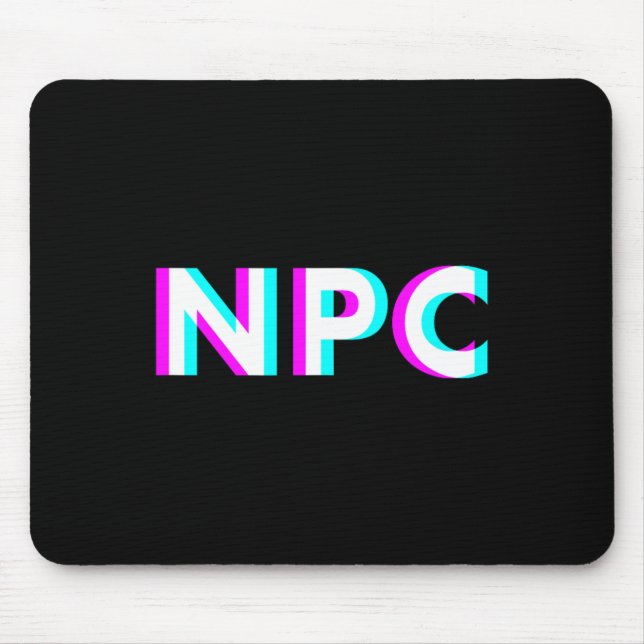 Mousepad Npc Meme - Personagem Não Jogador 2  (Frente)