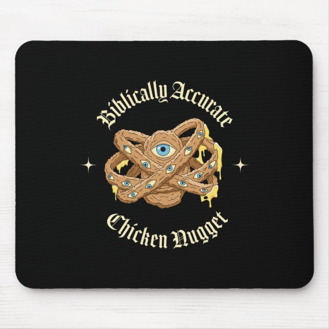 Mousepad Nugget de Frango Biblicamente Preciso (Frente)