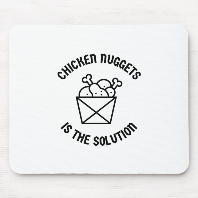Mousepad Nuggets de frango é a solução (Frente)
