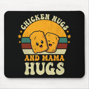 Mousepad Nugs E Mamãe Abraçam Toddler Por Amor De Frango Nu