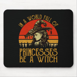 Mousepad Num Cheio Mundial De Princesas, Seja Uma Bruxa Vin