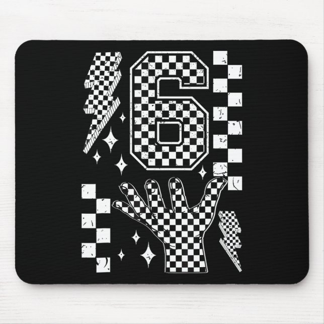 Mousepad Number 7 Matching 67 Meme Checkered Costume Kids  (Frente)