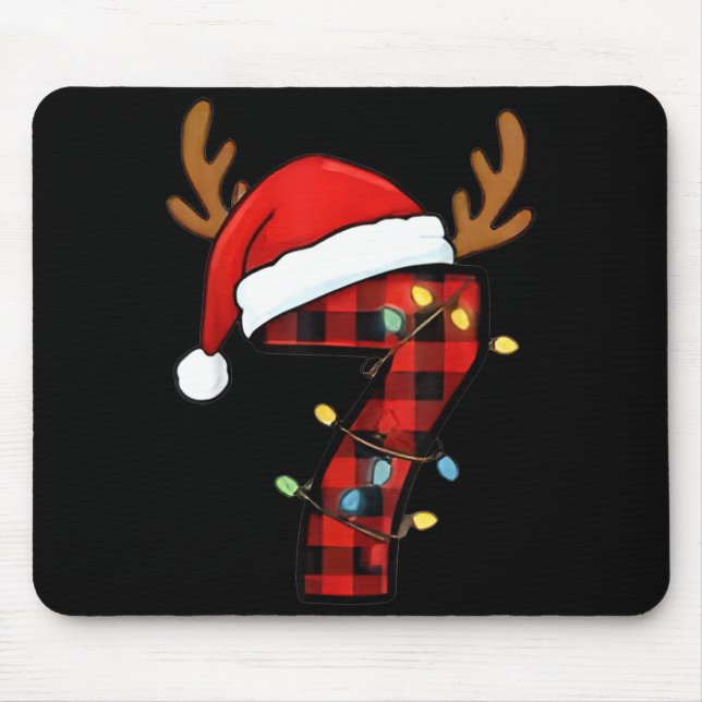 Mousepad Number 7 Matching 67 Meme Christmas Costume Men Wo (Frente)
