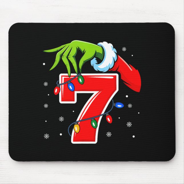 Mousepad Number 7 Matching 67 Meme Christmas Elf Hand Boys  (Frente)