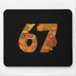 Mousepad Número 67 Correspondente Seis Sete 6 7 Meme 67 Açã