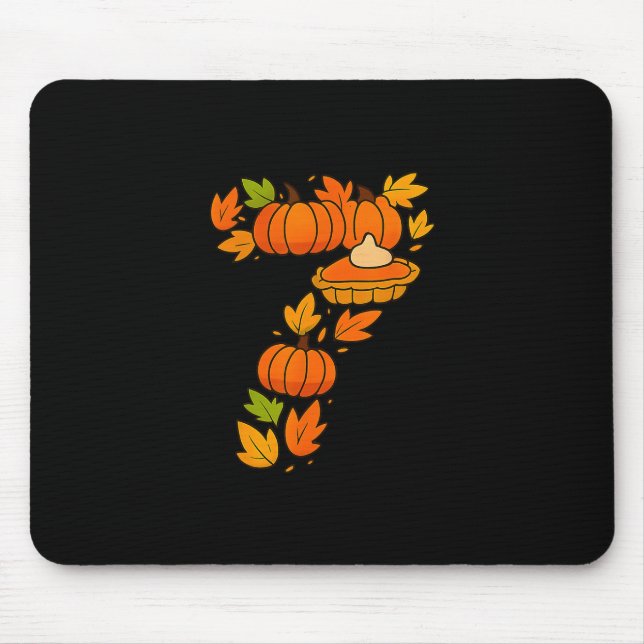 Mousepad Número 67 Fantasia Seis Sete 6 7 Meme Dia de Ação  (Frente)