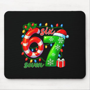 Mousepad Número 67 Meme Retro Papai Noel 6 7 Feriado Seis S