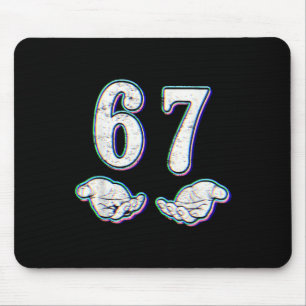 Mousepad Número 67 Seis Sete Correspondente 6 7 Meme 6-7 Di