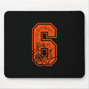 Mousepad Número 6 67 Meme Fantasia de Abóbora de Halloween