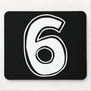 Mousepad Número 6 Seis Sete 6 7 Meme 67 Engraçado Aniversár