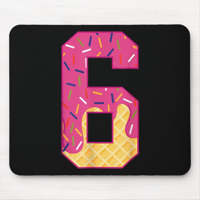 Mousepad Número 6 Sorvete Drip 67 Casal Meme Halloween C (Frente)