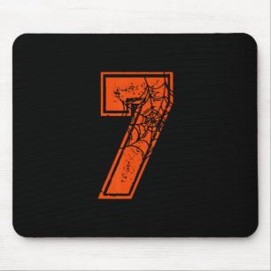 Mousepad Número 7 67 Meme Fantasia de Abóbora de Halloween