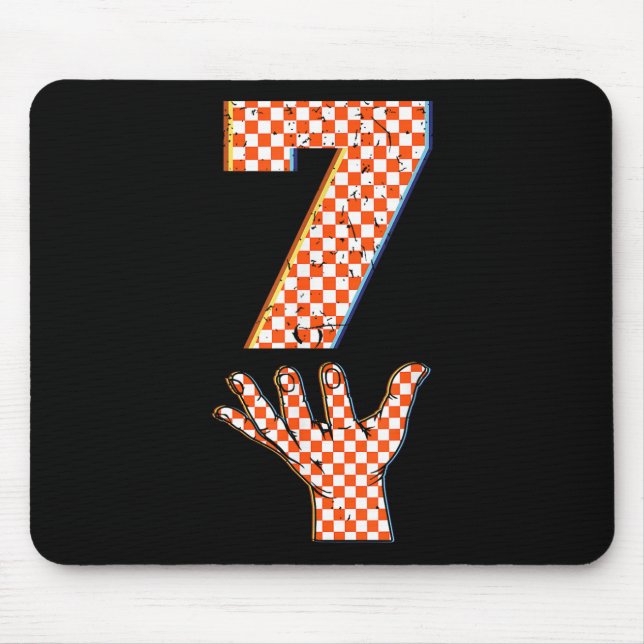 Mousepad Número 7 Combinando 67 Meme Xadrez Fantasia de Hal (Frente)