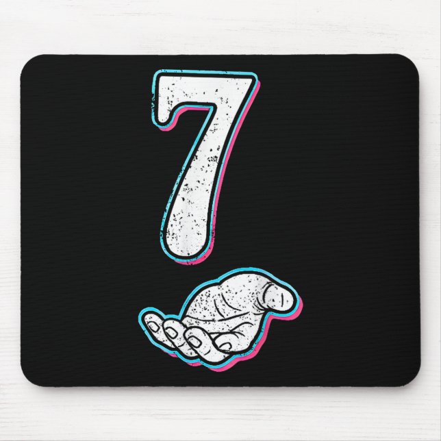 Mousepad Número 7 Correspondente ao Meme 67 do Dia das Brux (Frente)