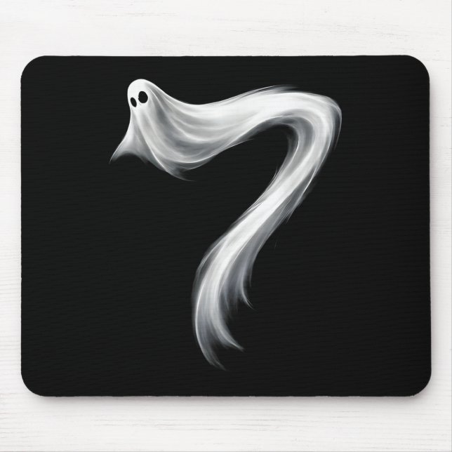 Mousepad Número 7 Fantasma Divertido Seis Sete 67 Halloween (Frente)