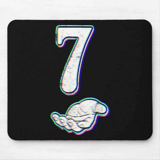 Mousepad Número 7 Traje de Halloween do Meme Correspondente (Frente)