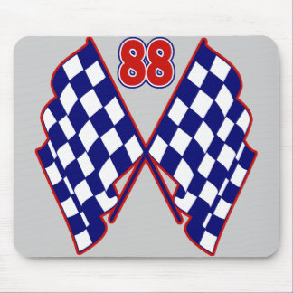 Mousepad Número 88 e bandeiras Checkered
