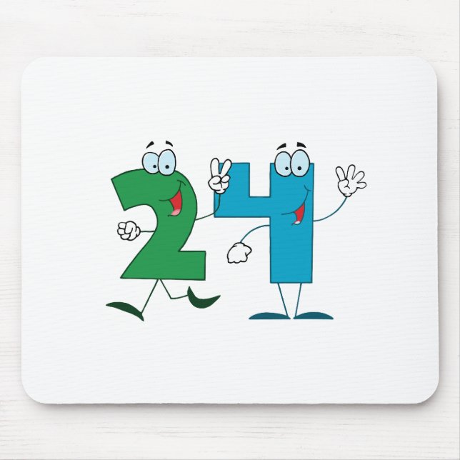 Mousepad Número Feliz 24 (Frente)