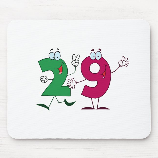 Mousepad Número Feliz 29 (Frente)