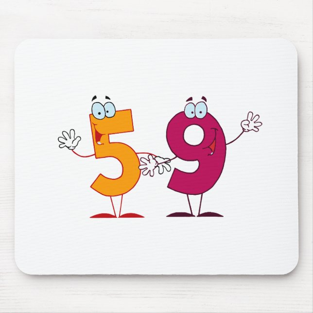 Mousepad Número Feliz 59 (Frente)