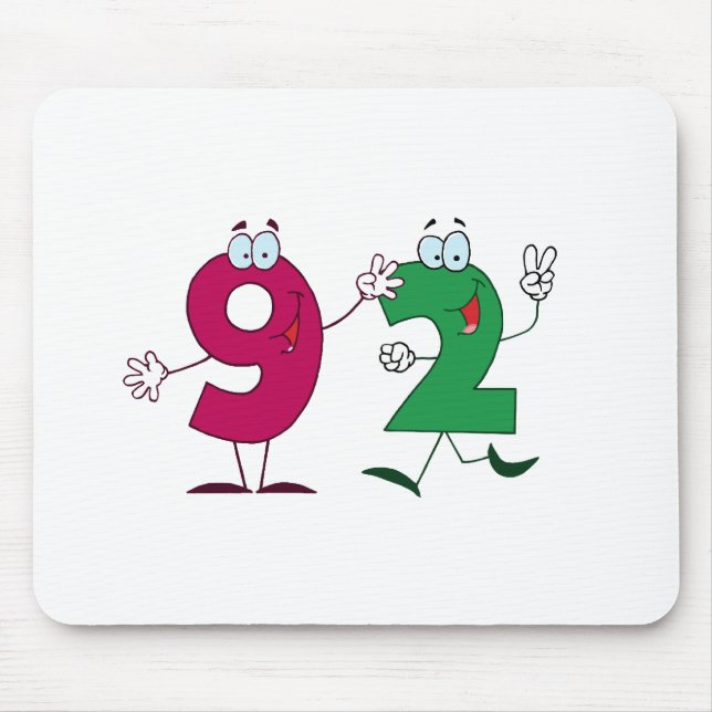 Mousepad Número Feliz 92 (Frente)