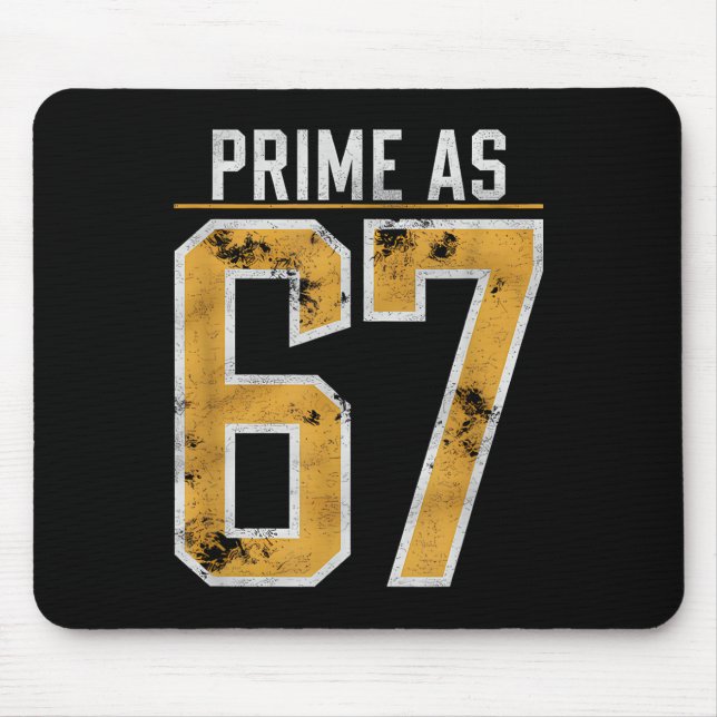 Mousepad Número Primo Como 67  (Frente)