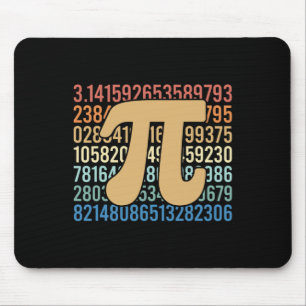 Mousepad Números da Equação Matemática Retro Pi-Day do Prof