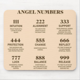 Mousepad Números de Anjo Espiritual