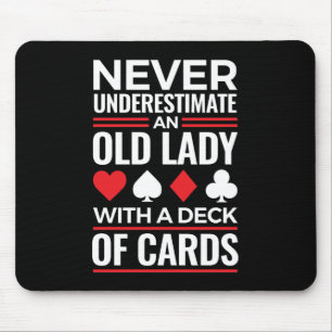 Mousepad Nunca subestime a ponte de placa da velha senhora