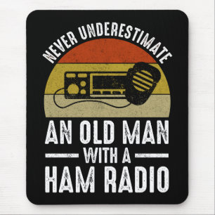 Mousepad Nunca Subestime Um Velho Com Um Rádio Ham