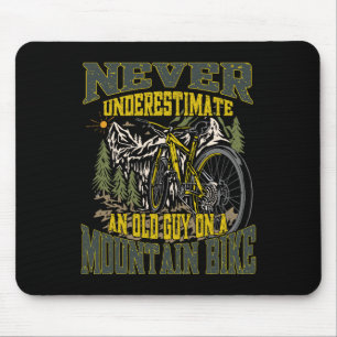 Mousepad Nunca Subestime Um Velho Num Bicicleta De Montanha