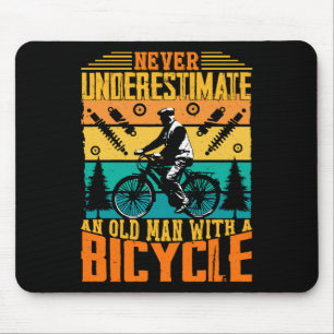 Mousepad Nunca Subestime Um Velho Numa Bicicleta