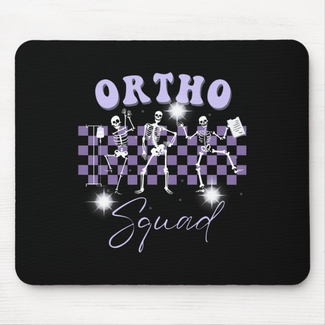 Mousepad Nurs Ortho Squad Dancing Skeleton Orthopedic (Frente)