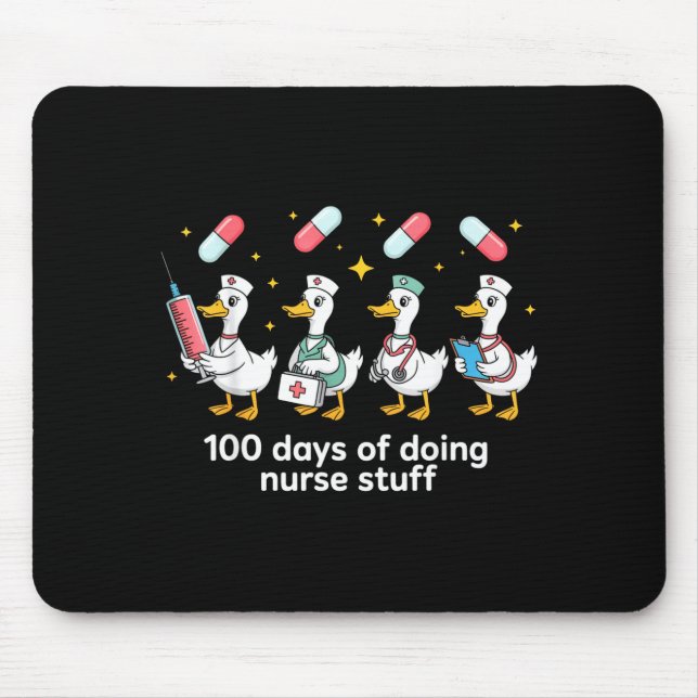 Mousepad Nurse Skeleton New Year Crew 2026 Funny Er Icu Par (Frente)