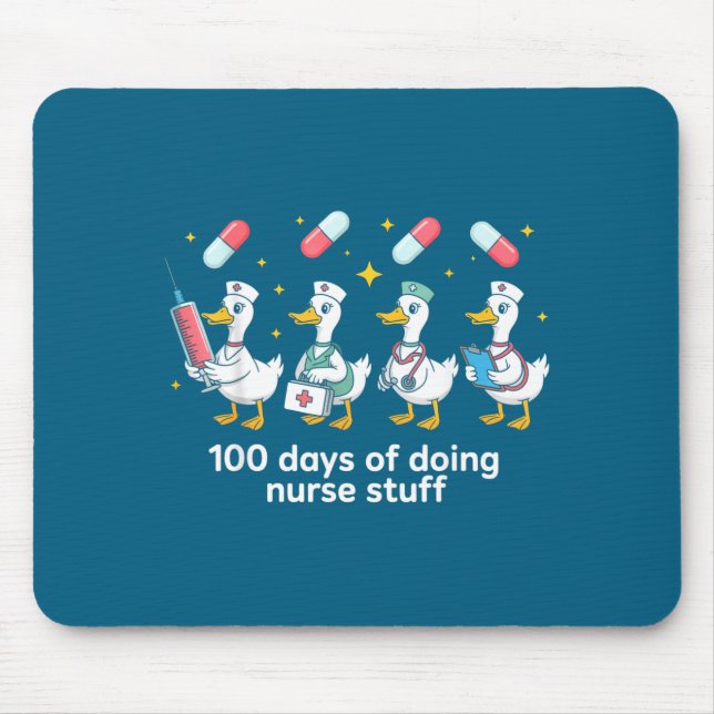 Mousepad Nurse Skeleton New Year Crew 2026 Funny Er Icu Par (Frente)