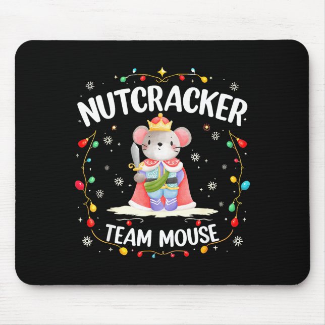 Mousepad Nutcracker Team Mouse Christmas Dance Ballet Merry (Frente)
