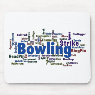 Mousepad Nuvem de Palavras de Boliches