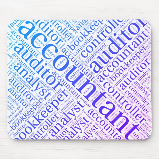 Mousepad "Nuvem de Palavras de Contadores" (Frente)