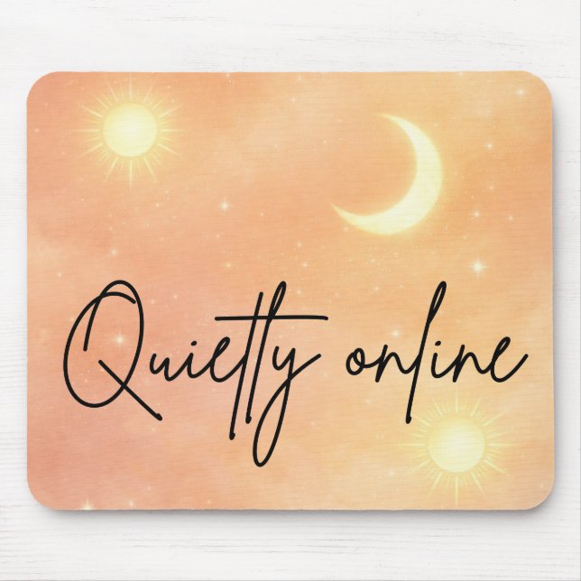 Mousepad Nuvem de pêssego e creme em arte de IA (Frente)