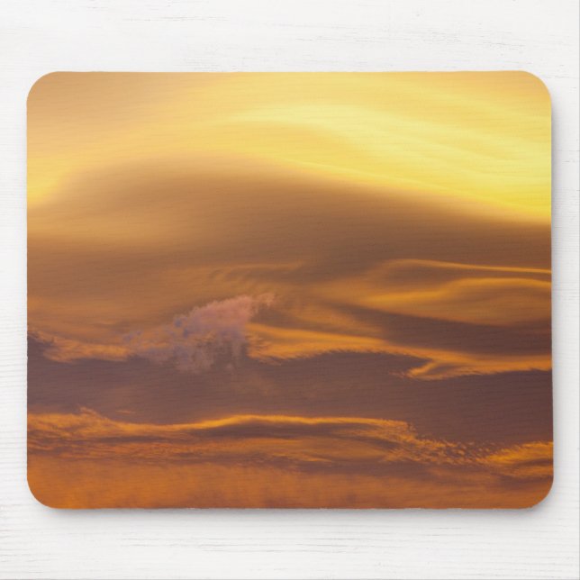 Mousepad Nuvem lenticular ao pôr do sol (Frente)