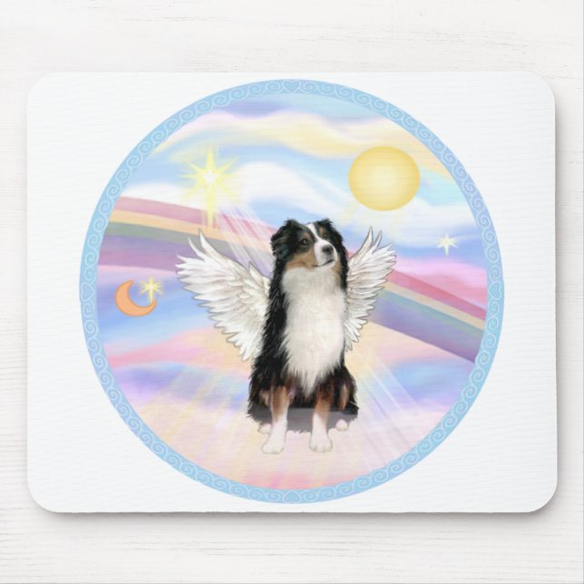 Mousepad Nuvens - Australian Shepherd Tri Color (Frente)