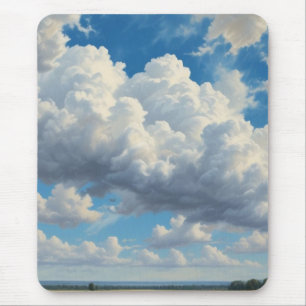 Mousepad Nuvens brancas e céu azul limpo
