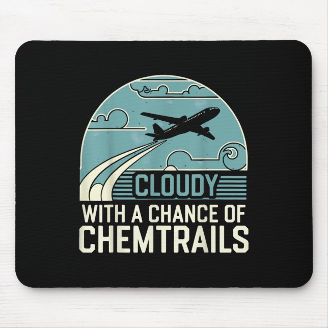 Mousepad Nuvens Com Possibilidade De Quimtros (Frente)