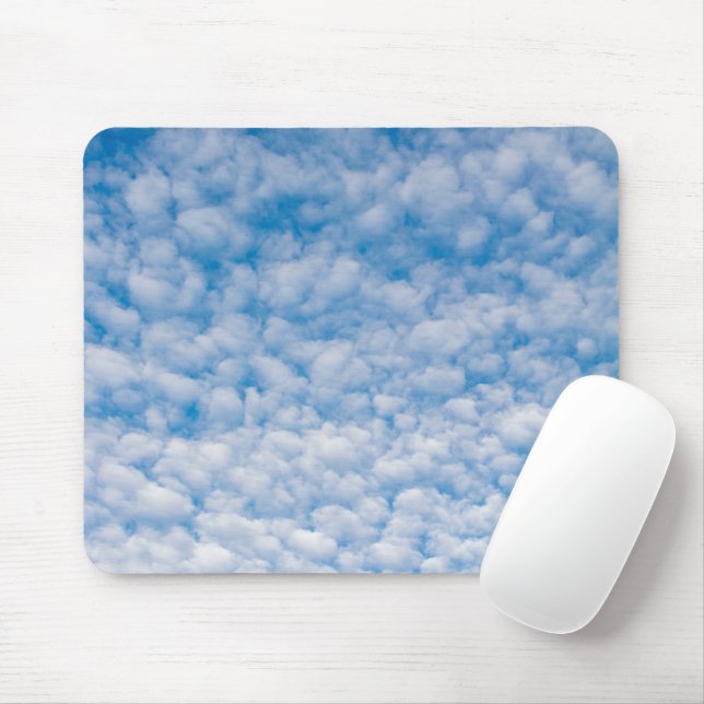 Mousepad Nuvens de bolhas no céu azul Foto Mammatus (Com mouse)