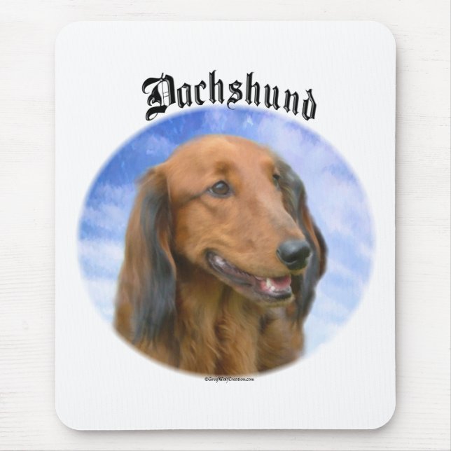 Mousepad Nuvens de Dachshund (Frente)