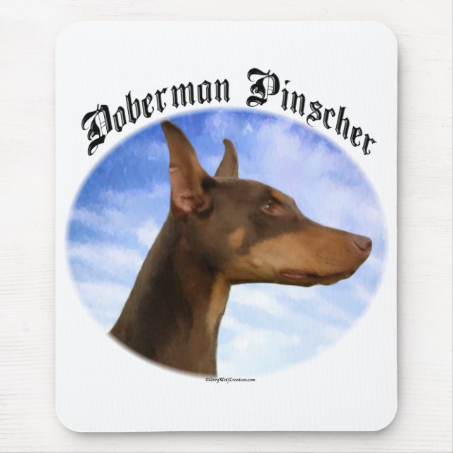 Mousepad Nuvens Doberman Pinscher (Frente)